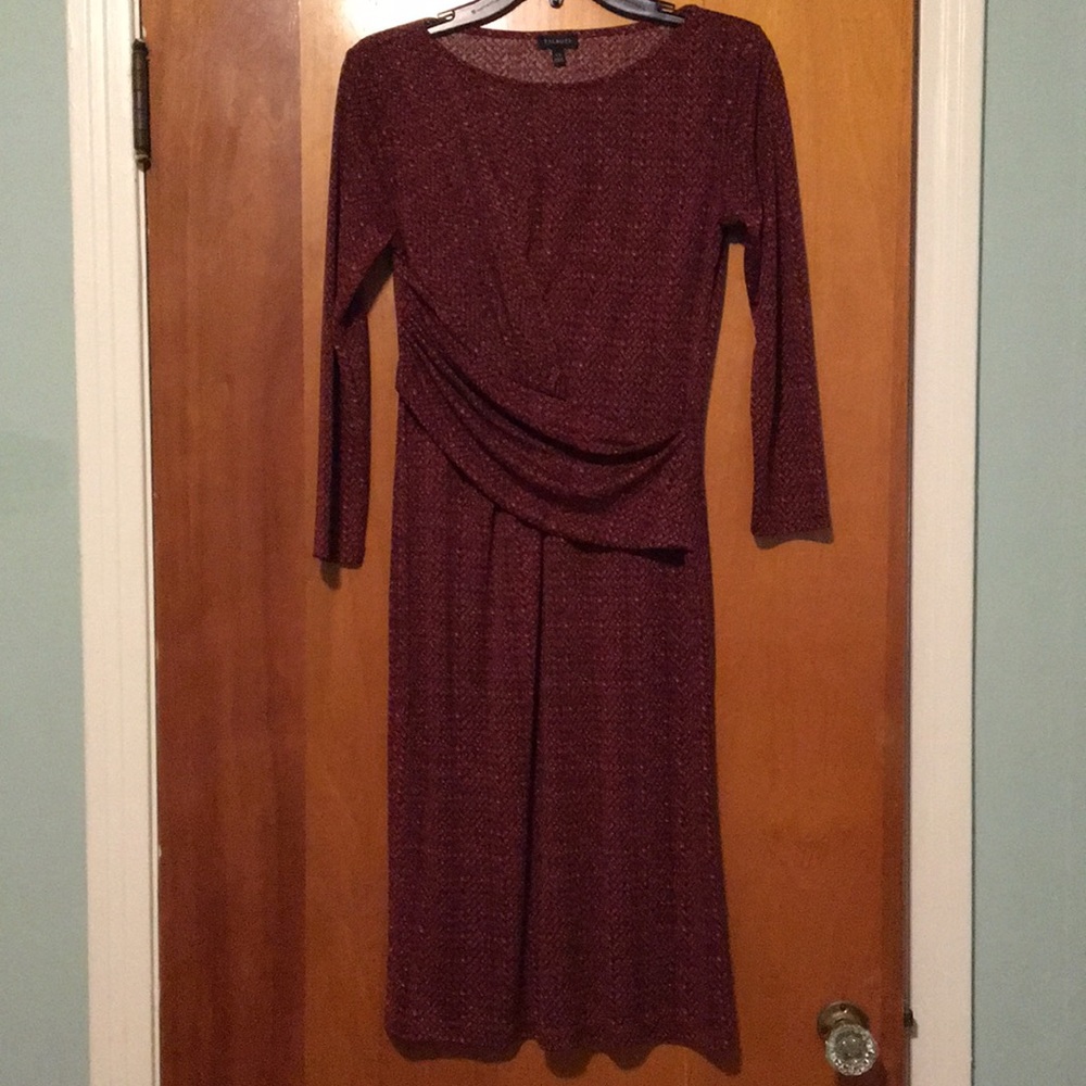 Talbots Fitted wrap (not really) dress